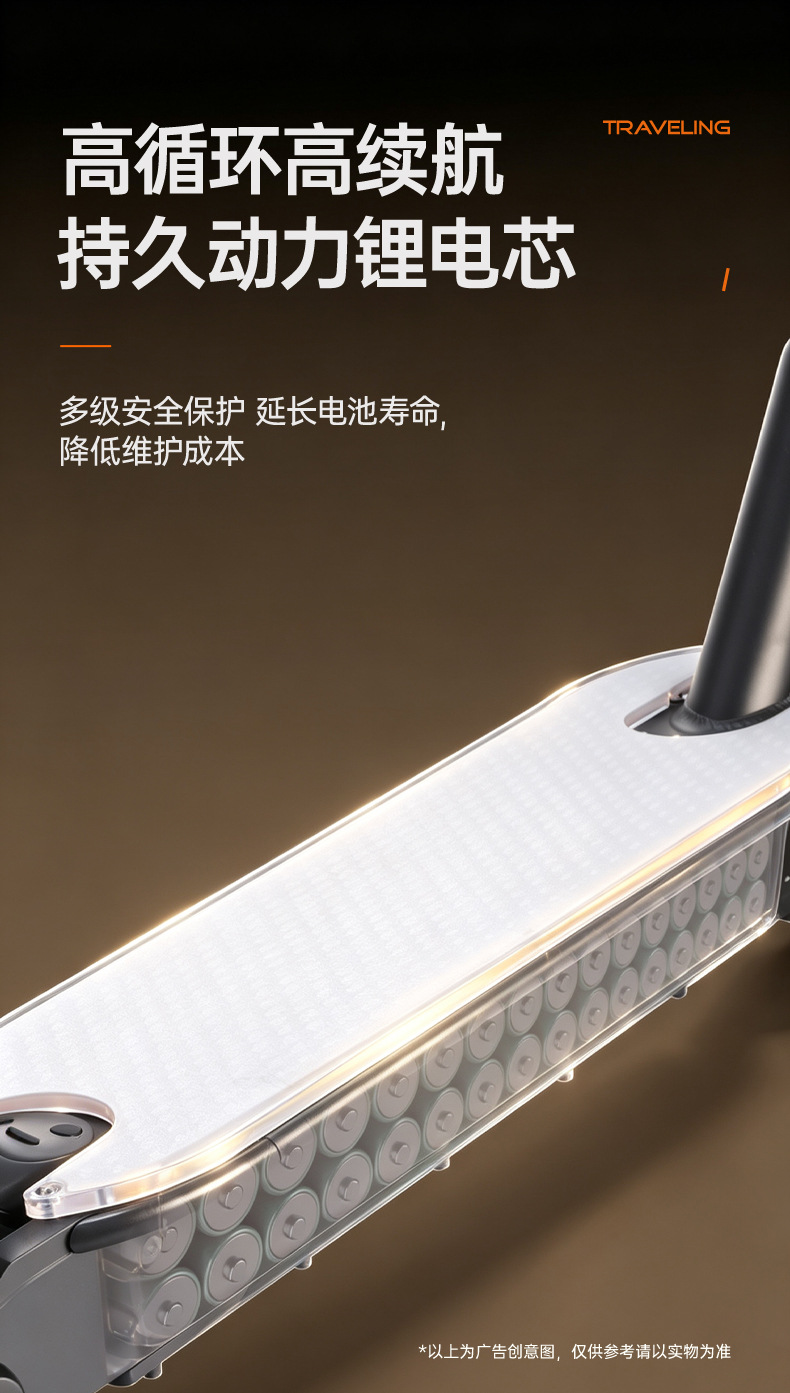 Cross-border foldable electric scooter for commuting to work, adult mobility vehicle, shock-absorbing portable two-wheeled scooter wholesale