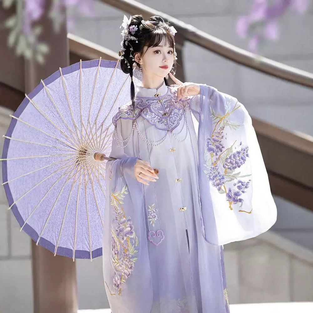 Бегония для взрослых ханьский костюм, цветок глицинии, изготовил весной и летом