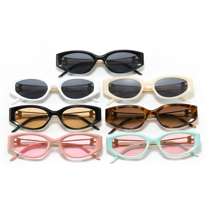 Metal Claw Shaped Temple Wire Sunglasses for Men And Women Outdoor Stylish Versatile New Fashion round Frame UV400 Protection_voghion.com