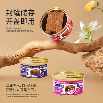 Car Perfume Aromatherapy: Wooden Block Can New Car