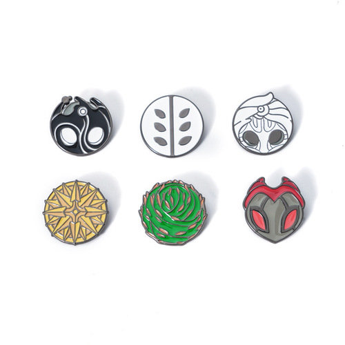 Fans' second creation anime peripherals Hollow Knight amulet badge Alloy crystal epoxy badge brooch