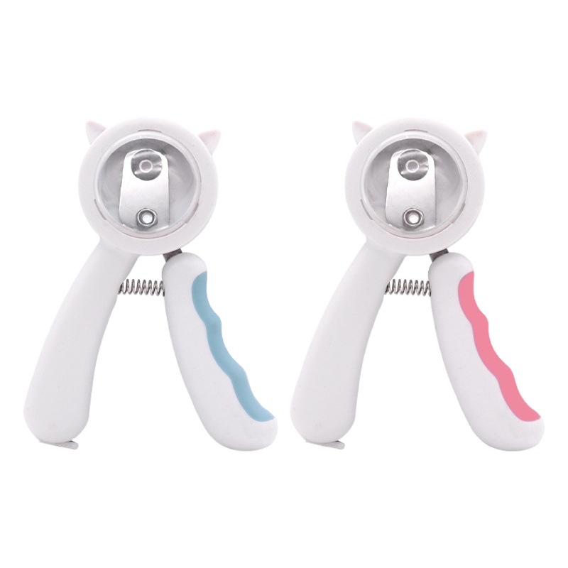 Cortaúñas para gatos, artefacto, cortaúñas para mascotas de doble orificio, cortaúñas para gatos, cortaúñas para gatos, no es necesario mirar la línea de sangre, pequeñas tijeras ciegas