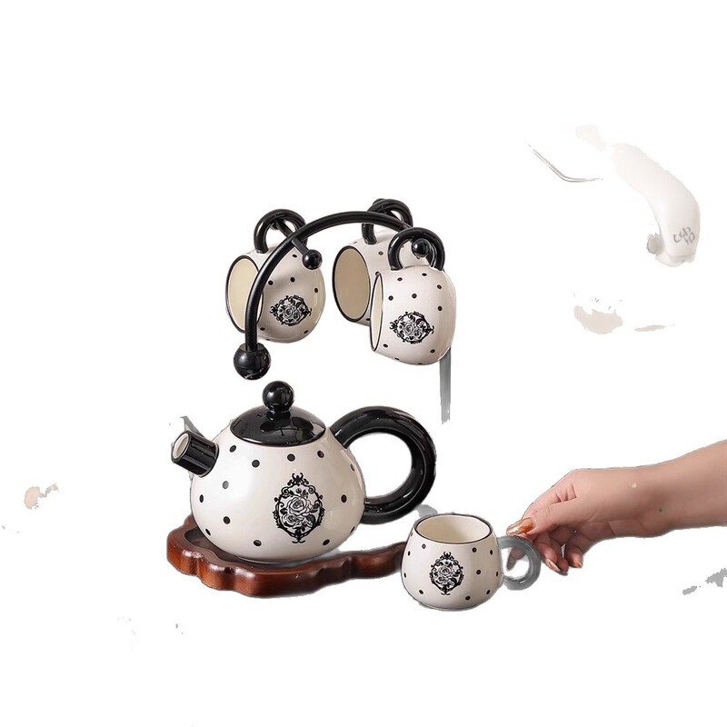 フランス式陶磁器の水道具セット家庭用の新しい家のコップセットの高級感があります。|undefined