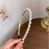 Retro universal headband from pearl, hairpins, hair accessory, simple and elegant design, South Korea