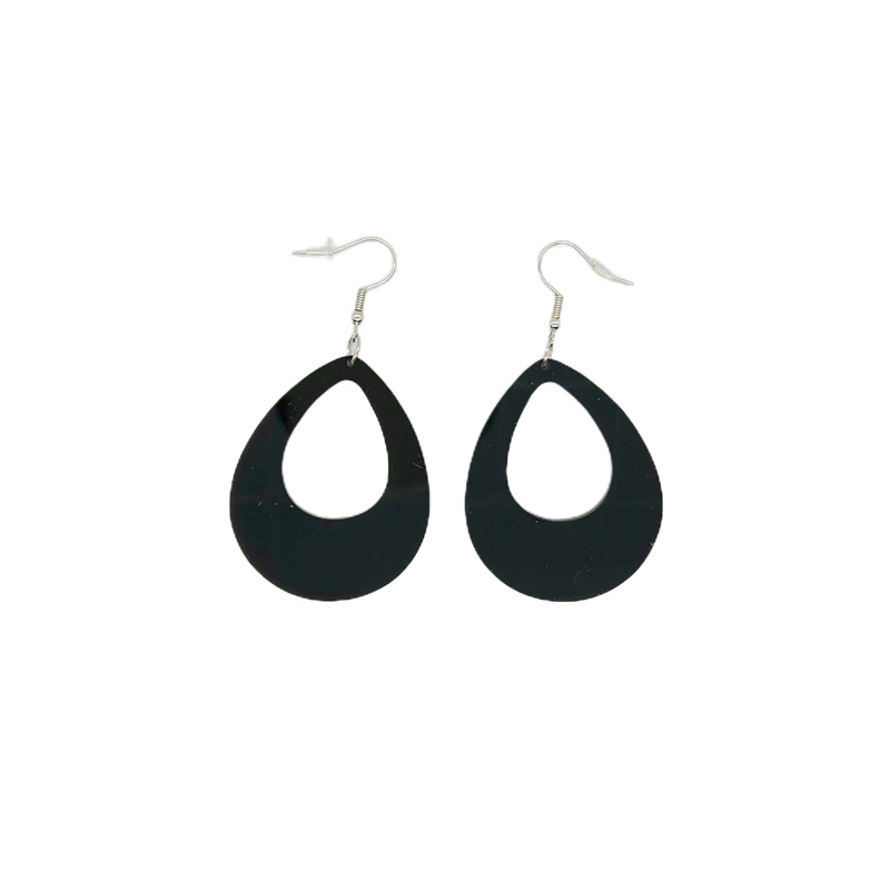 1 Pair Simple Style Water Droplets Arylic Drop Earrings display picture 2