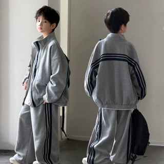 男童秋装套装炸街儿童运动服2026春秋新款大童装秋季两件套潮男孩