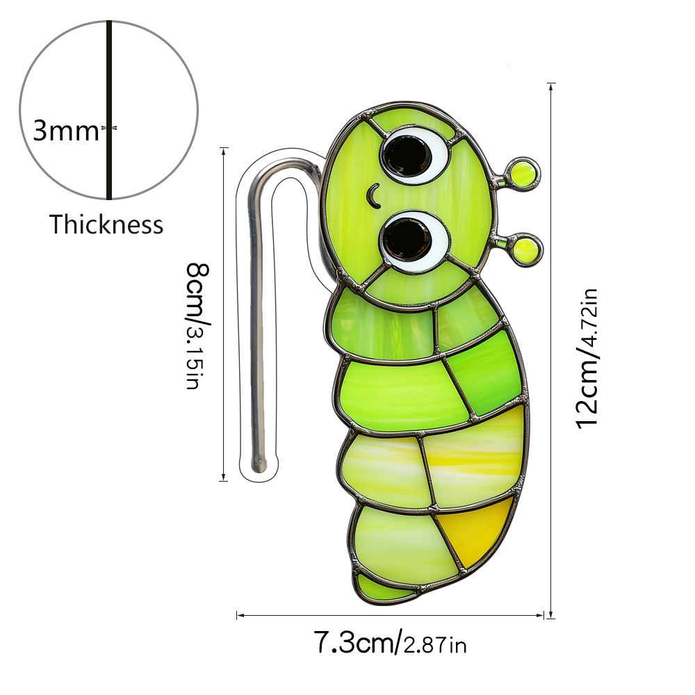 Acrílico en maceta pájaros caracol inserto decoración de maceta vidrio tintado inserción de suelo