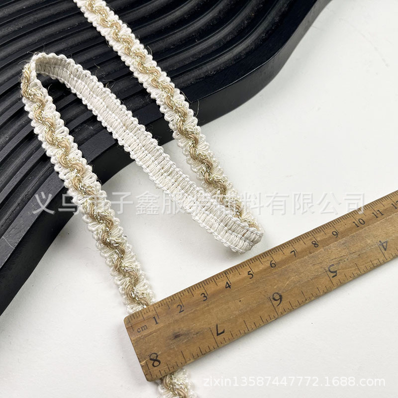 民族服装辅料多尺寸多款棉麻花边手工DIY 工艺品装饰带麻绳小花边|undefined