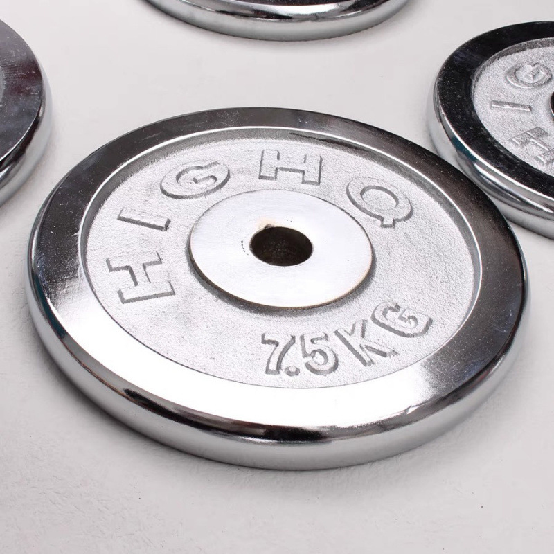 Pure Iron Electroplated Barbell Plates for Men's Fitness Dumbbell Plates Environmentally Friendly Dumbbell Barbell Cast Iron Adjustable Home Weighting