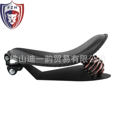 Car Modified Black Line: Motosiklet ləvazimatları və aksesuarları - black-black-wire-cushion-short-round-copper-spring-small-bracket-base-plate