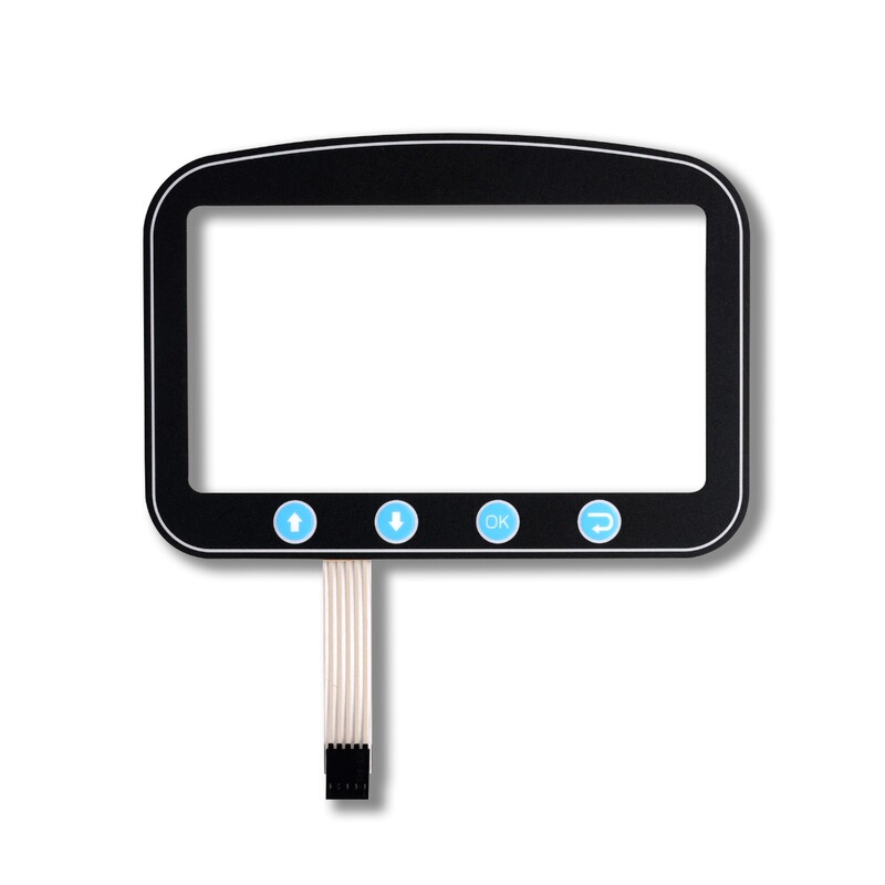 Instrument Film Switch Concave and Convex Button Panel Led Light Pvc Film Touch Button Sticker Control Panel