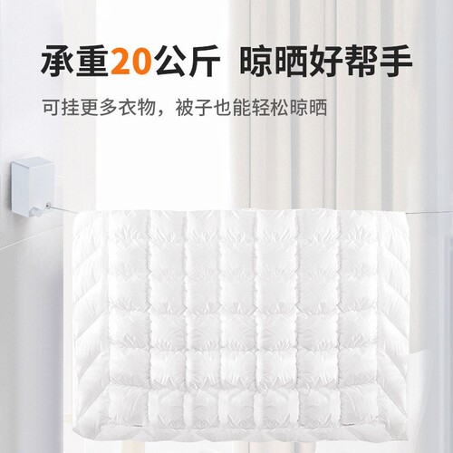 New Japanese style retractable clothesline household invisible punch-free clothesline outdoor thick wire clothesline