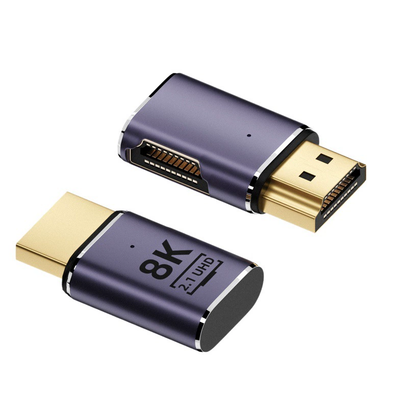 8K HDTV2.1 мужчина-женщина СГИБ 90 градусов 270 градусов адаптер AM/AF компьютер ТВ Ultra HD адаптер