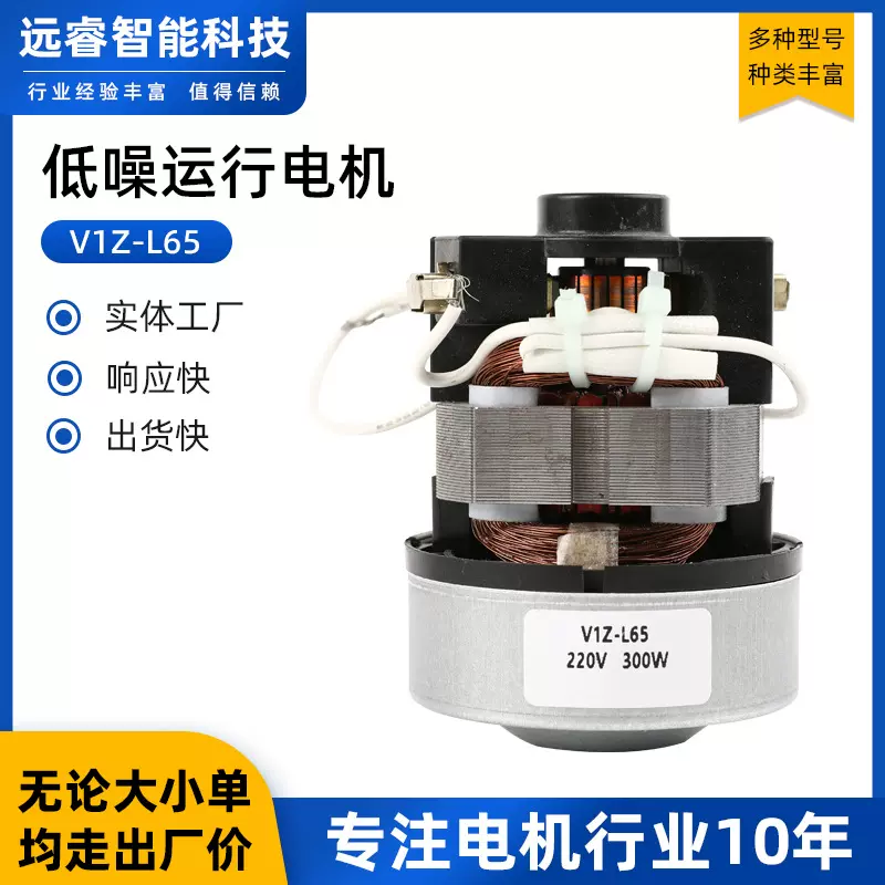 大功率吸尘器电机宠物吹水机暴风枪V1Z-L65220v300w电动机