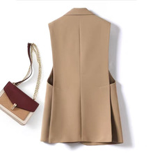 2026春秋新款西装马甲女洋气一粒扣马夹小个子设计感西服背心坎肩