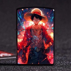 海賊王路飛索隆打火機 廠家批發防風金屬煤油打火機 創意ins風格