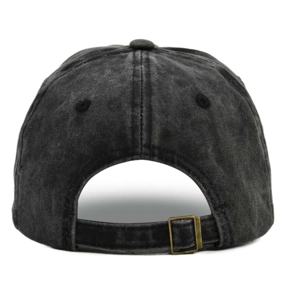 Washed Baseball Cap New York 3d Embroidered Curved Brim Hat_voghion.com