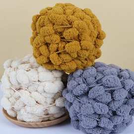 球球线批发毛球毛线批发DIY手工编织毯子坐垫毛线大球球线
