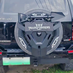 Tank BAIC 212 Wrangler BJ40 Bronco multifunctional spare tire license plate holder M817 spare tire expansion military shovel