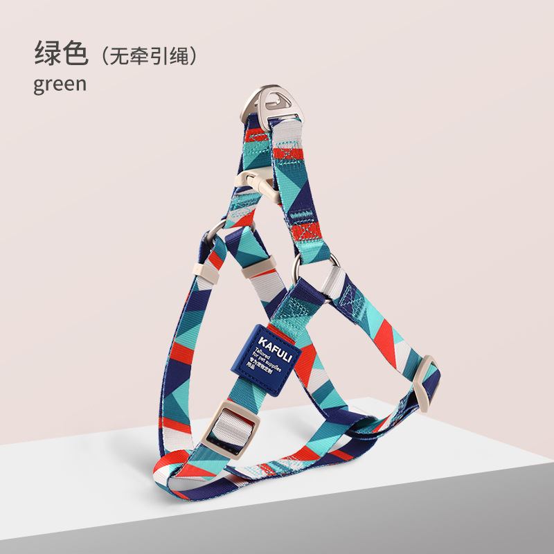 Perro cuerda de tracción perro caminando hacia fuera pequeña cadena de perro mediano Teddy Corgi chaleco correa de pecho para mascotas
