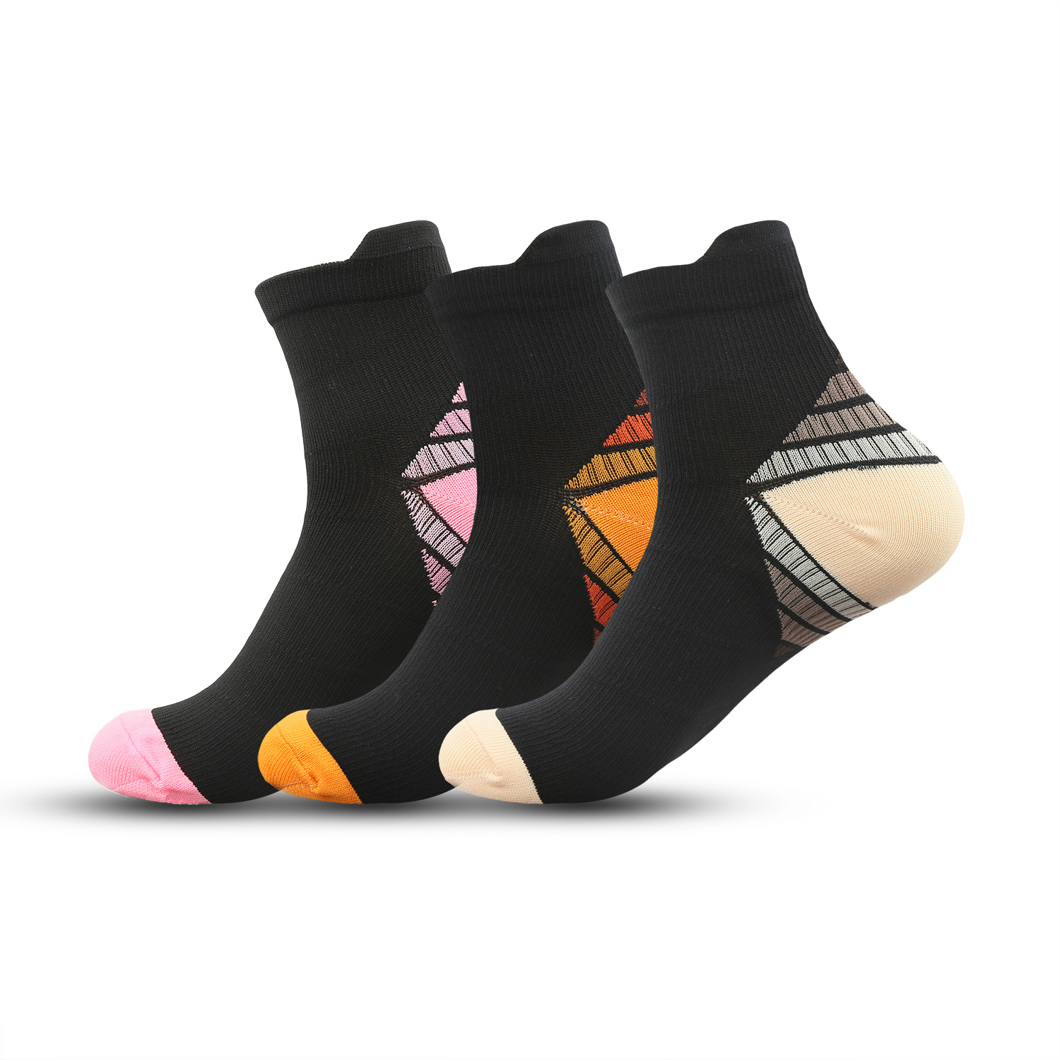 New men's and women's compression socks riding socks compression socks outdoor running plantar fascia breathable elastic Sports