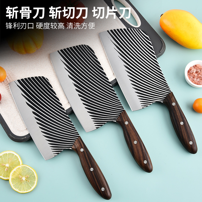Yangjiang Hand-Forged Kitchen Knife, Household Use, Extremely Sharp, Manganese Steel, Dual-Purpose Chopping Knife, Bone-Slicing Special Chef Knife