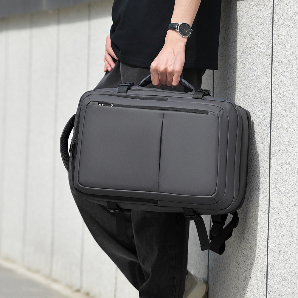 Mochila simple expandible 2025 bolsa de viaje portátil de gran capacidad bolsa de computadora de negocios de 17 pulgadas mochila de embarque