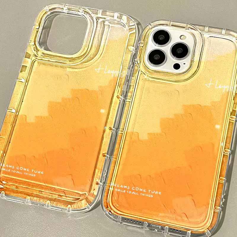 Apple, оранжевый совместимый чехол для телефона, iPhone 12, градиент, iPhone, тренд в интернете