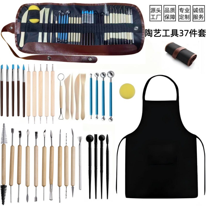 Juego de 5 Herramientas de Cerámica para Trabajar la Arcilla, Cuchillos para Esculpir Arcilla, Herramientas de Escultura de Arcilla de Doble Cabeza para Niños, Venta al por Mayor