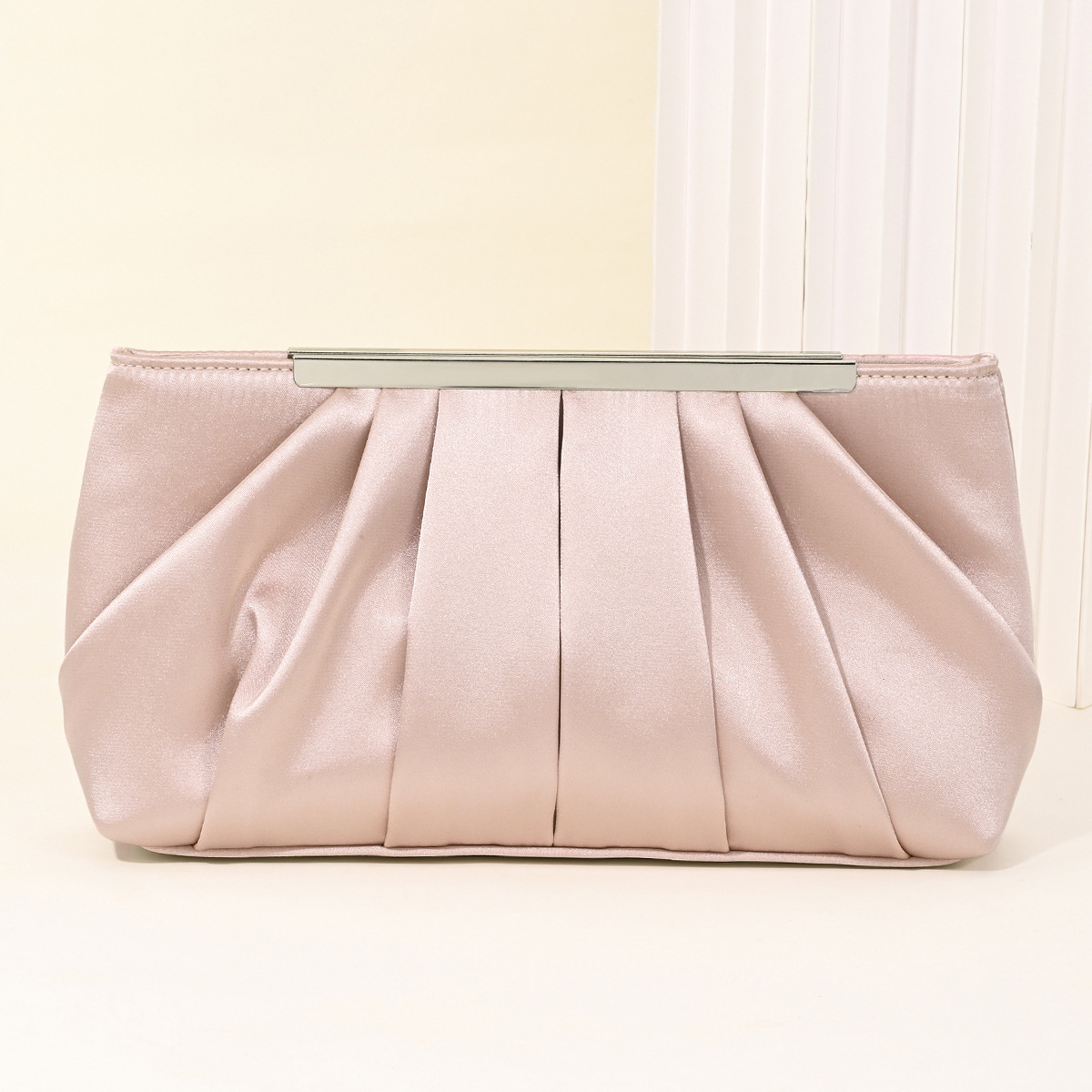 Cross-Border Japanese European and American Pleated Banquet Bag Dress Bag Clutch Bag Handbag Evening Bag Party Bag