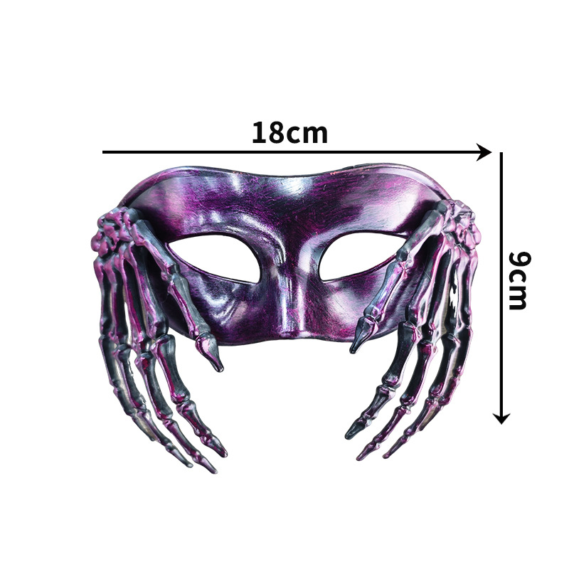 Halloween multi-estilo retro plástico mitad cara máscara fiesta de carnaval lagarto decoración máscara de ojos accesorios de vestir