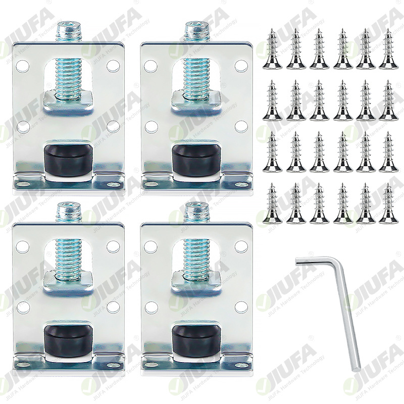 Armario ajustable almohadilla del pie tornillos ajustables resolver suelo desigual muebles gabinete instalación lateral tornillos ajustables pie antideslizante