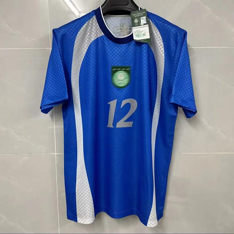 Camiseta de Fútbol del Palmeiras de Poliéster Personalizable y Manga Corta para Deportes