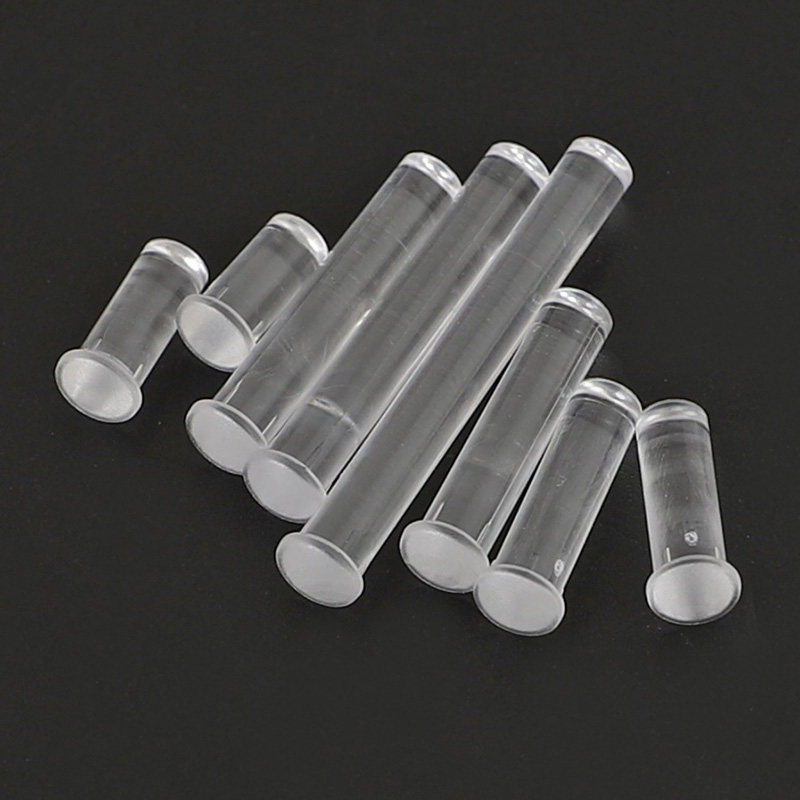 圆头PC透明导光柱LED贴片导光柱LED导光帽发光管灯罩带卡痕增光柱