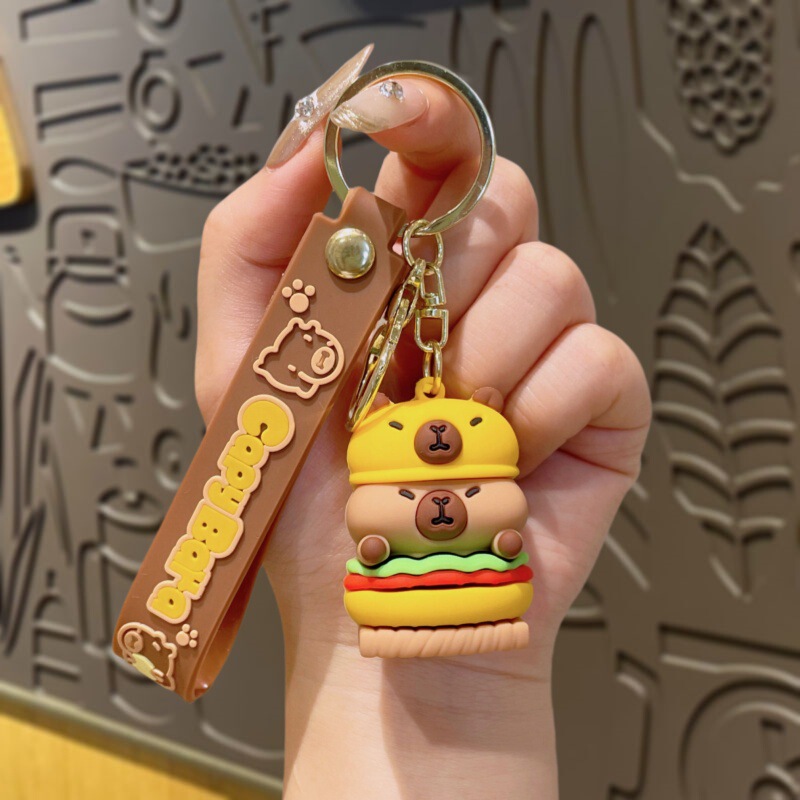 新しいカピバラシリーズ人形キーホルダーペンダントクリエイティブカピバラキーチェーンカップルバッグペンダント卸売|undefined