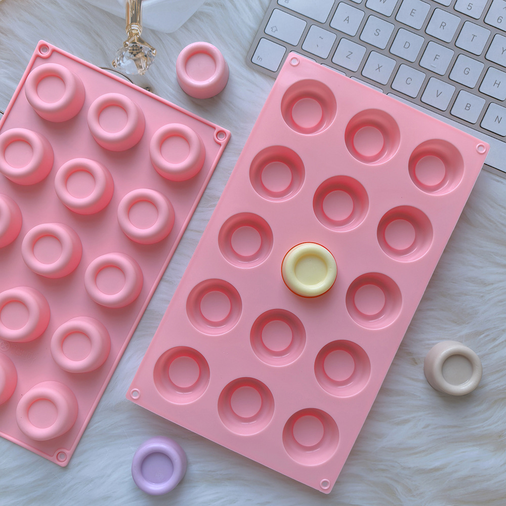 15 tapones 535 molde de silicona de chocolate DIY molde de decoración de galletas de pastel molde de pudín de hielo