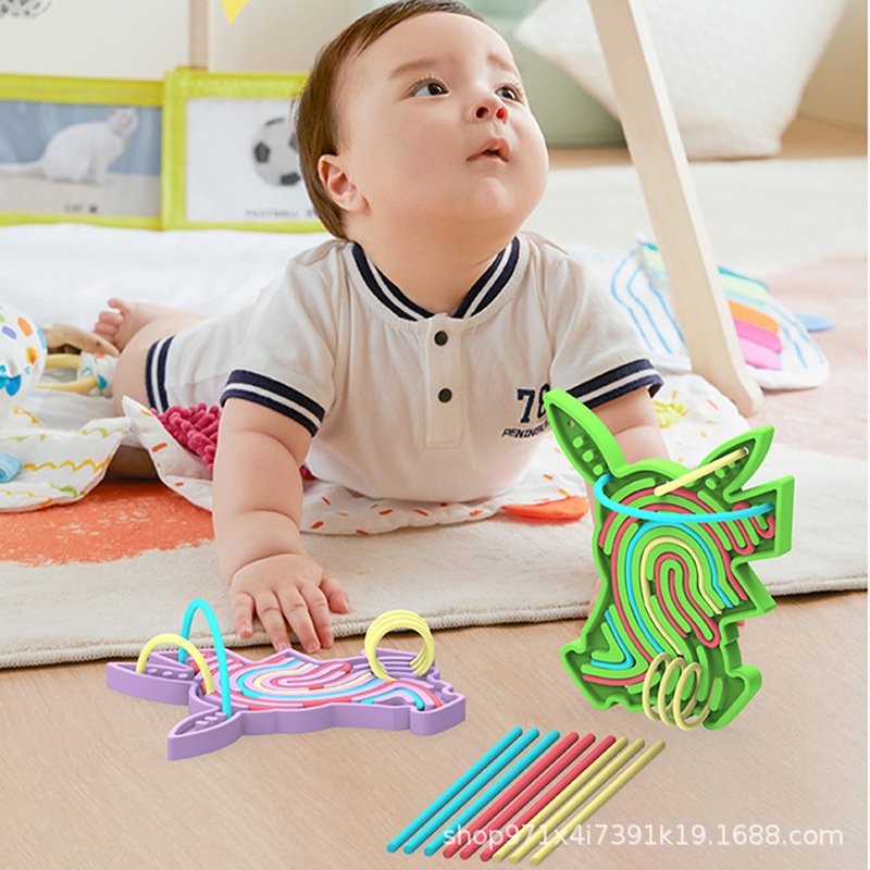 Transfronterizos Hot Vending Junta de actividad sensorial Junta de actividad de silicona en forma de conejo