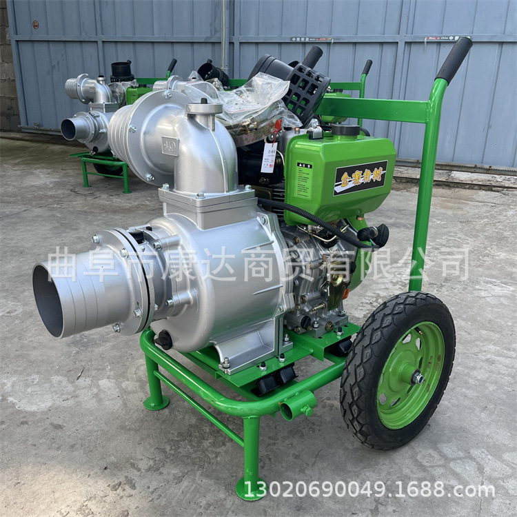 汽油机带动抽水泵 小型柴油机自吸泵 3/4/6寸抽水机