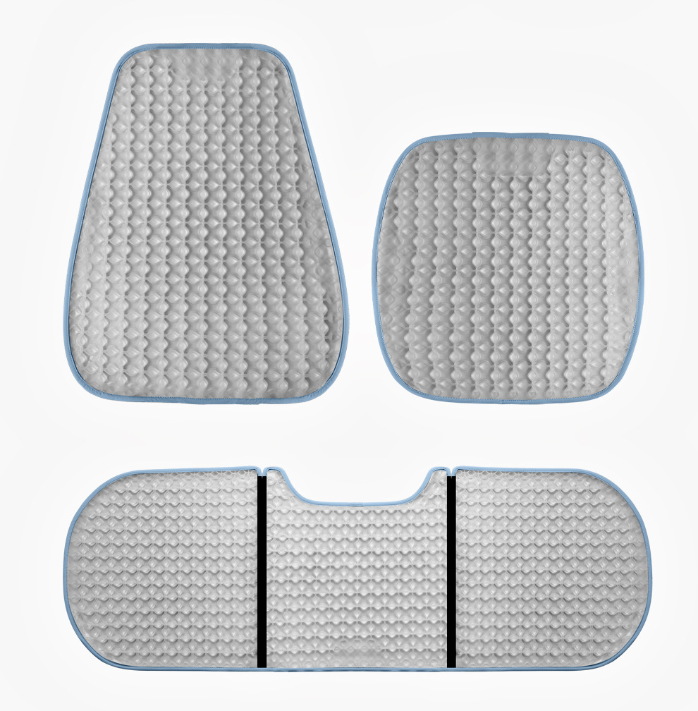 Car Cushion Summer Gel Cool Mat Single-piece Four Seasons Universal Ventilated Butt Pad Ice Silk Seat Cushion Seat Cushion Ice Cool