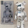 暴力熊bearbrick400空山基2G星空黑洞泼墨潮玩积木熊家居摆件手办