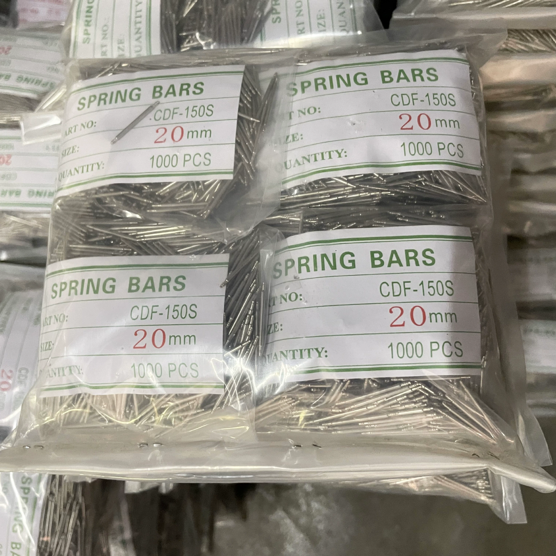 Оптовые инструменты для часов Spring Ear Pin Полные характеристики 10-30 мм Аксессуары для часов Половина стали Двойное ухо