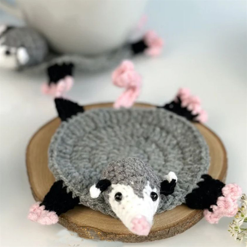 Posavasos de Ganchillo Hechos a Mano de Estilo Nuevo Transfronterizo, Lindos Posavasos de Tortuga, Producto Terminado, Aislante de Calor para Escritorio, Mantel Individual para Tazas