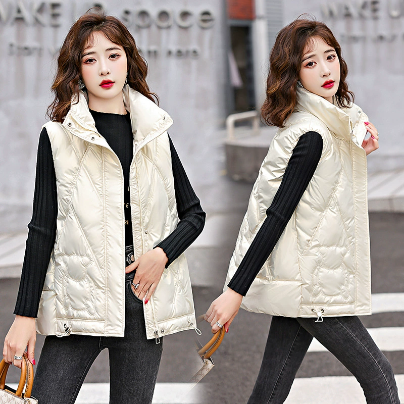 Классический хлопковый жилет Joker Pown, Женская осенне-зимняя Новинка, короткий корейский Свободный жилет, одежда, студенческое пальто, внешняя торговля