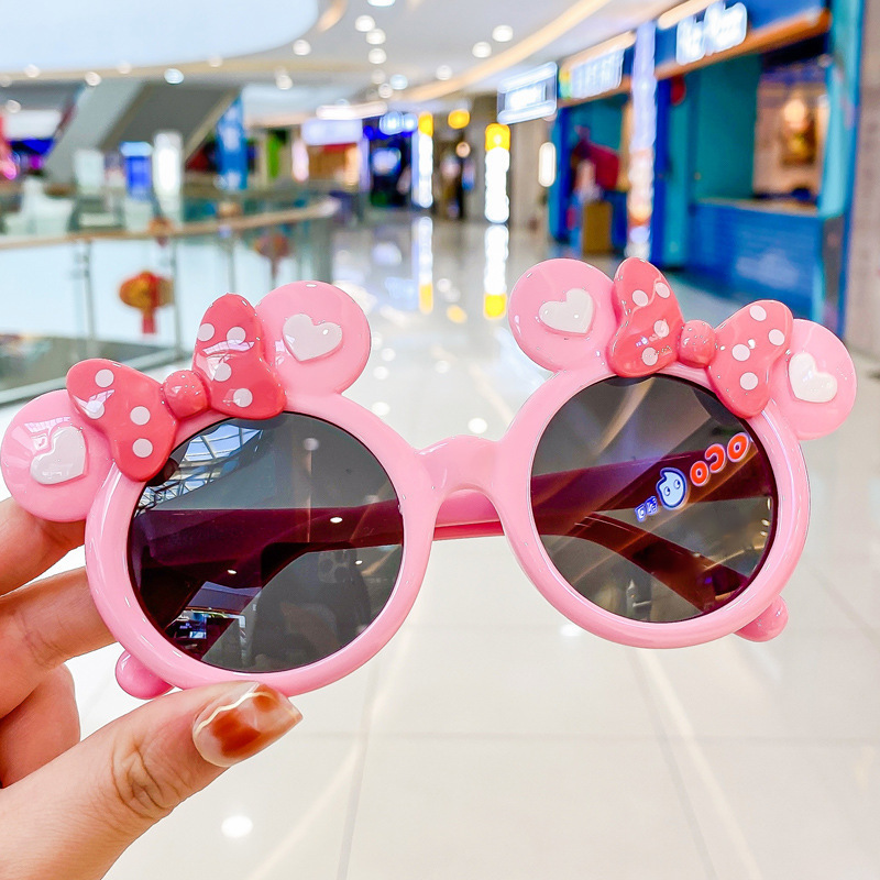 儿童太阳镜时尚卡通装扮眼镜可爱男女童防紫外线宝宝墨镜玩具批发