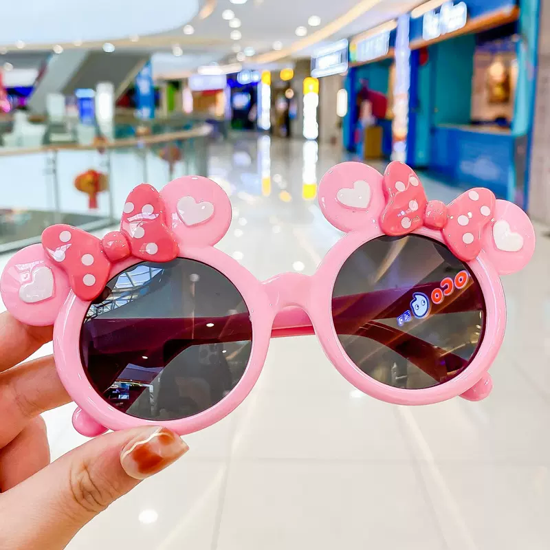 儿童太阳镜时尚卡通装扮眼镜可爱男女童防紫外线宝宝墨镜玩具批发
