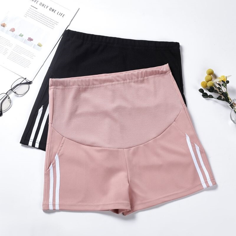 Maternity Shorts, Summer Thin Maternity Pants, Fashionable Loose Casual Sports Pants, Wide-Leg Pants, Trendy Mom Summer Wear