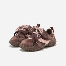 女童运动鞋2025冬季款加绒老爹鞋二棉儿童休闲鞋子男童加厚童鞋