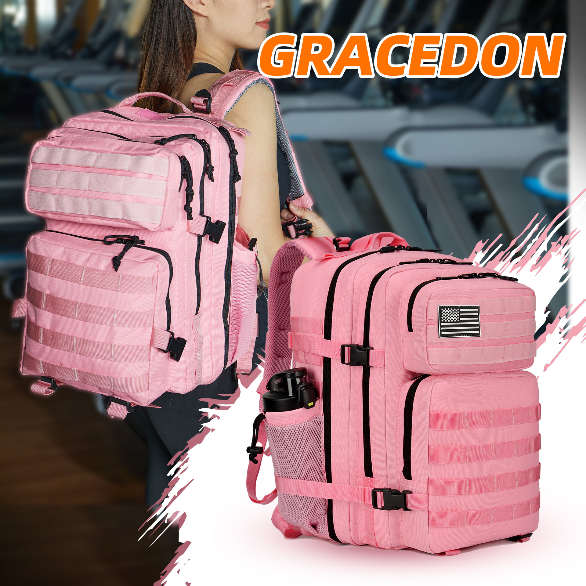 45L战术背包Molle突击包3天包徒步树背包户外新款男女双肩包背包