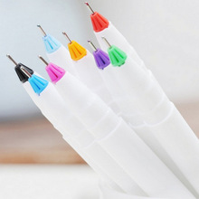 彩色头中性笔学生用笔办公商务用品批发多色笔手账专用笔