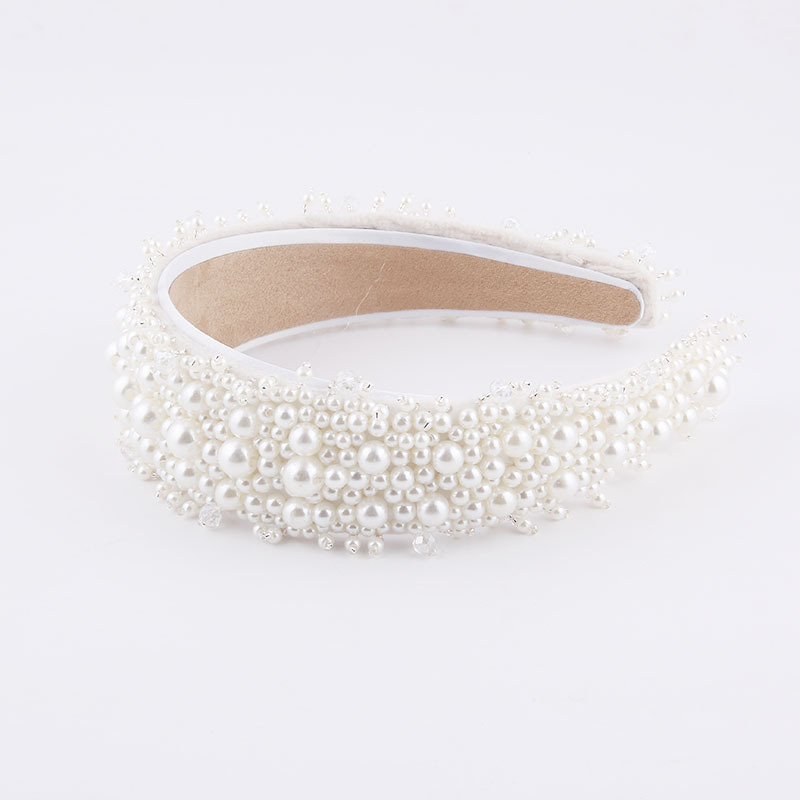 Fashion Pearl Particles Fringed Bridal Headband display picture 3